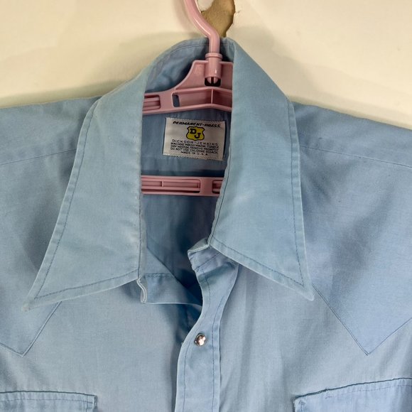 Dickson Jenkins Pearl Snap Western Shirt Mens SZ L Long Sleeve Pockets - Picture 2 of 7